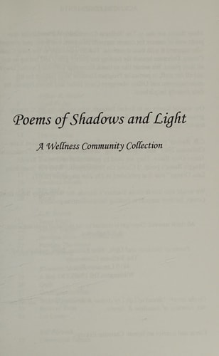 Poems Of Shadows And Light A Wellness Community Collection