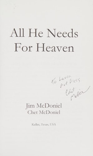 All He Needs for Heaven