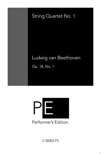 Beethoven String Quartet No. 1 Pocket Score