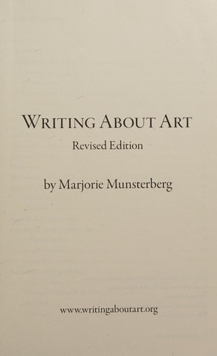 Writing About Art