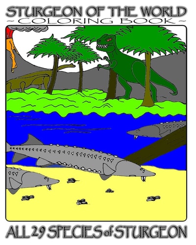 Sturgeon Of The World Coloring Book
