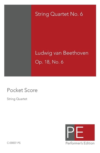 String Quartet No. 6 Pocket Score