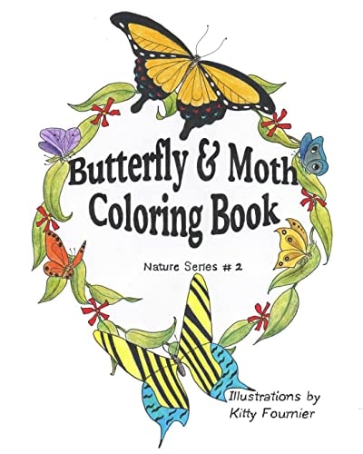 Butterflies and Moths Coloring Book Nature Series