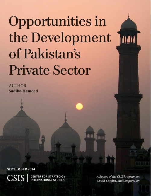 Opportunities in the Development of Pakistans Private Sector