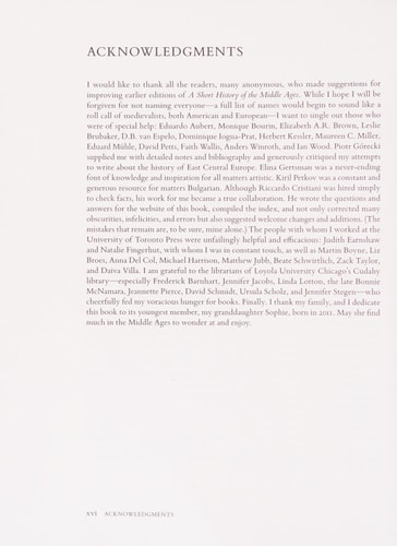 A Short History of the Middle Ages Fourth Edition