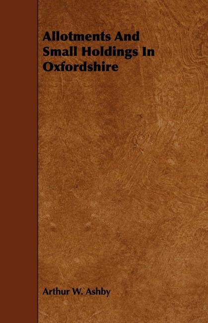 Allotments And Small Holdings In Oxfordshire