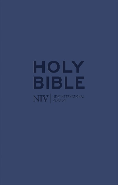 NIV Tiny Navy Soft-tone Bible with Zip