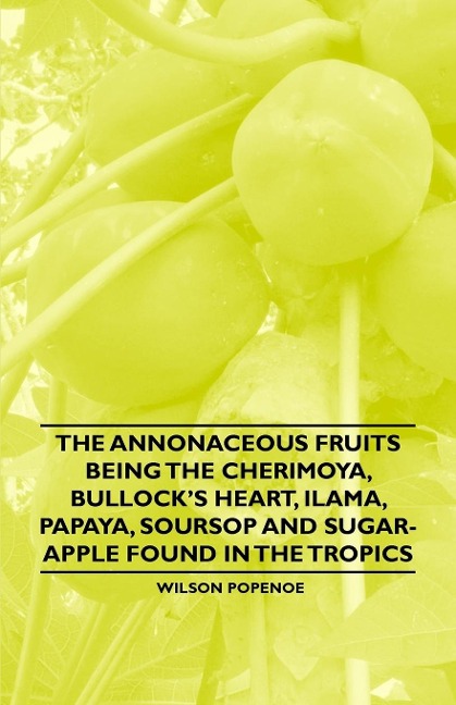 The Annonaceous Fruits Being the Cherimoya, Bullocks Heart, Ilama, Papaya, Soursop and Sugar-Apple Found in the Tropics