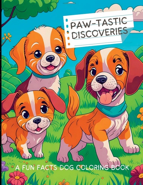 Paw-Tastic Discoveries: A Fun Facts Dog Coloring Book: Explore the Fascinating World of 50 Dogs Breed