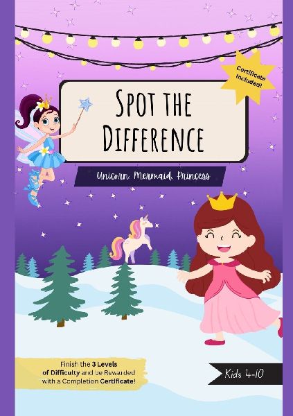 Spot the Difference: Unicorn, Mermaid, Princess