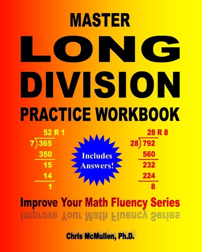 Master Long Division Practice Workbook Improve Your Math Fluency Series