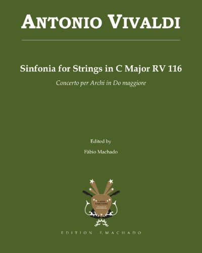 Antonio Vivaldi Sinfonia for Strings in C Major RV 116 Concerto Per Archi in Do Maggiore