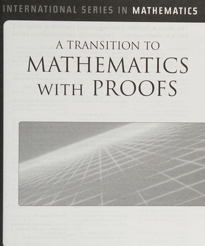 A Transition to Mathematics with Proofs