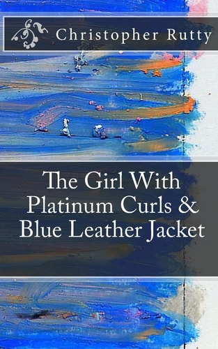 The Girl with Platinum Curls and Blue Leather Jacket