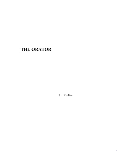 The Orator A Chicano's View
