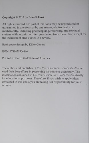 Cut Your Health Care Costs Now!
