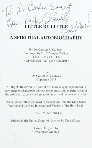 Little by Little A Spiritual Autobiography