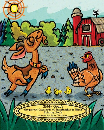 Giddy Goat's Gregarious Cavalcade of Imagination and Mirth Coloring Book