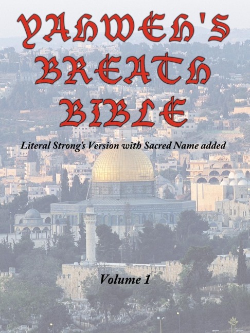 Yahwehs Breath Bible, Volume 1: Literal Strongs Version with Sacred Name added