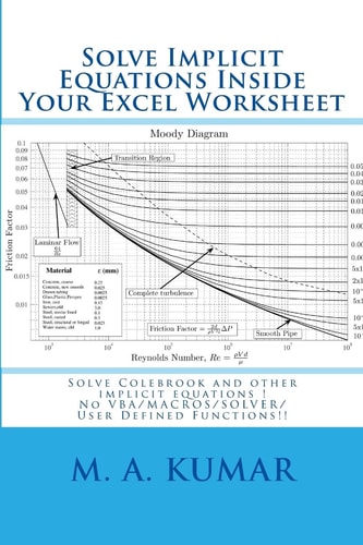 Solve Implicit Equations Inside Your Excel Worksheet Solve Colebrook and Other Implicit Equations in Seconds!