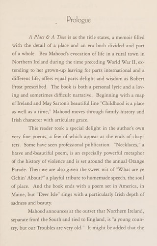 A Place and a Time A Memoir