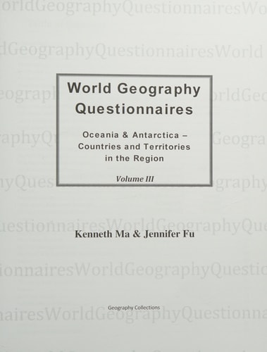 World Geography Questionnaires Oceania and Antarctica - Countries and Territories in the Region
