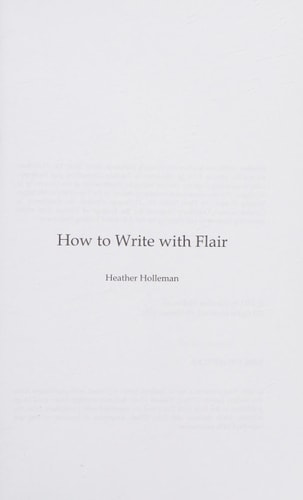 How to Write with Flair
