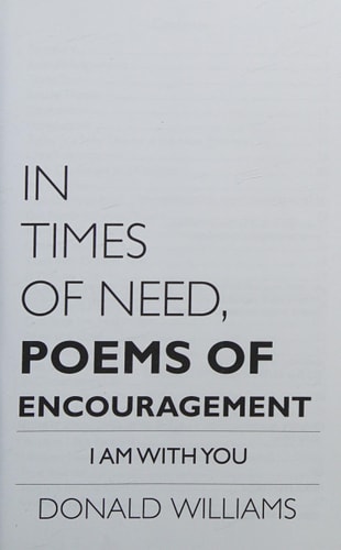 In Times of Need, Poems of Encouragement I Am With You