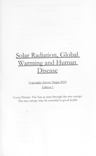 Solar Radiation, Global Warming and Human Disease