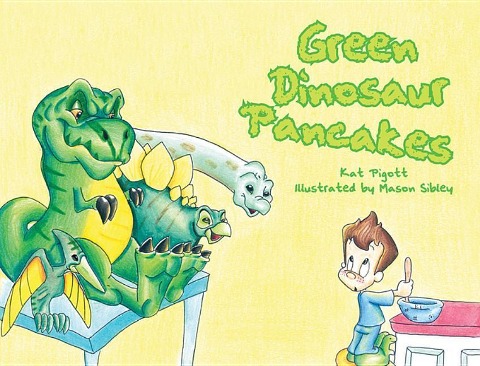 Green Dinosaur Pancakes