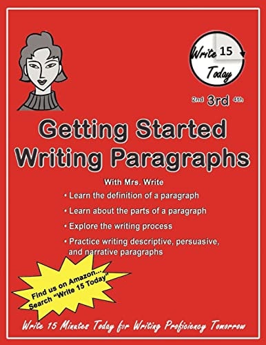 Getting Started Writing Paragraphs Write 15 Today