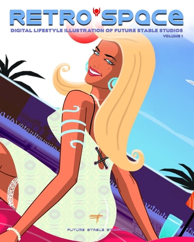 Retro Space Volume 1 Digital Lifestyle Illustration of Future Stable Studios
