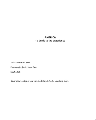 America A Guide to the Experience