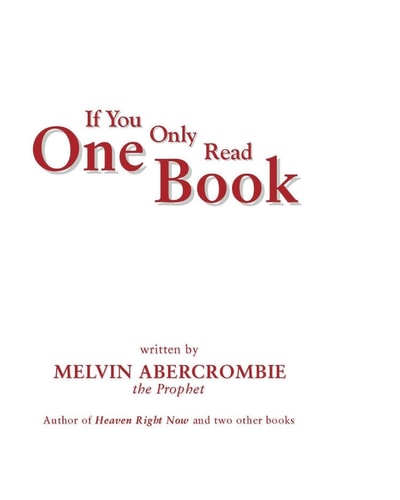 If You Only Read One Book Those Who Do Not Have Time to Read a Book