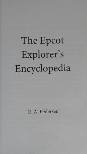 The Epcot Explorer's Encyclopedia