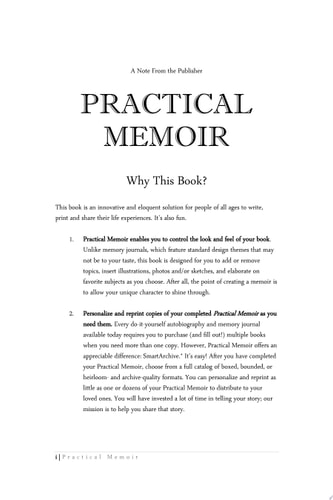 Practical Memoir