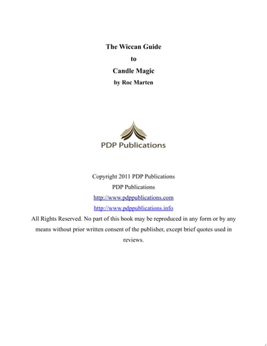 The Wiccan Guide to Candle Magic