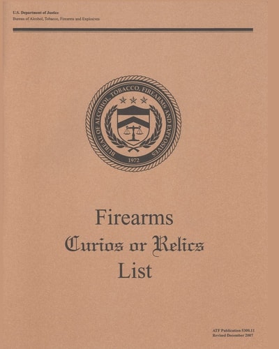 Firearms Curios Or Relics List
