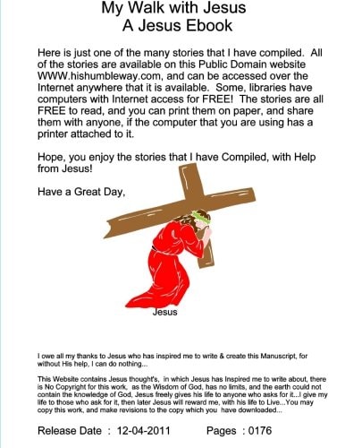 My Walk with Jesus -- A Jesus Ebook HisHumbleWay -- a Jesus Ebook