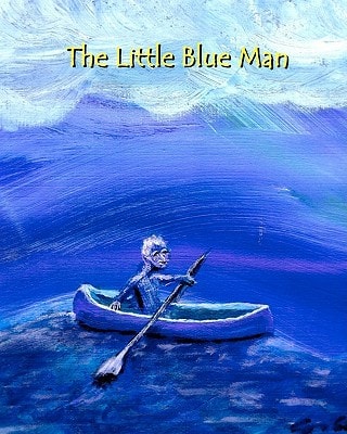 The Little Blue Man I. S. Size English Edition