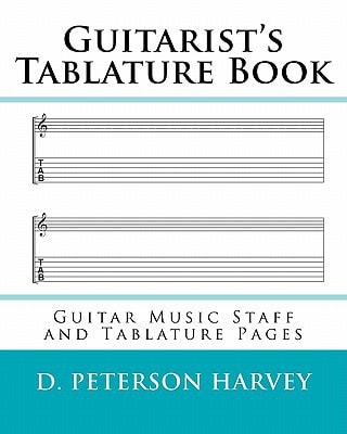 Guitarist's Tablature Book Guitar Music Staff and Tablature Pages