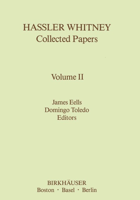 Hassler Whitney Collected Papers: Vol.2