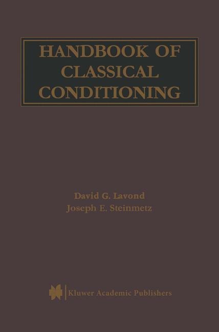 Handbook of Classical Conditioning