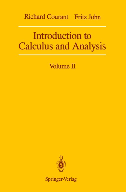 Introduction to Calculus and Analysis: Volume II