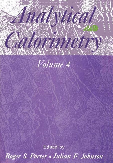 Analytical Calorimetry: Volume 4