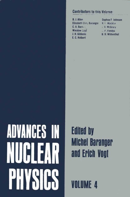 Advances in Nuclear Physics: Volume 4