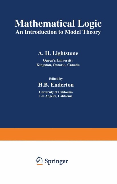Mathematical Logic: An Introduction to Model Theory