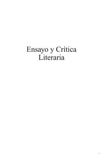 Ensayo y CríTica Literaria