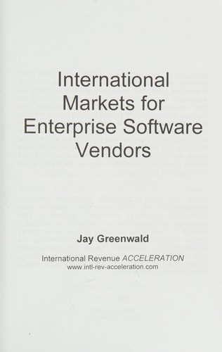 International Markets for Enterprise Software Vendors Europe, East Asia, Latin America, Rest of World