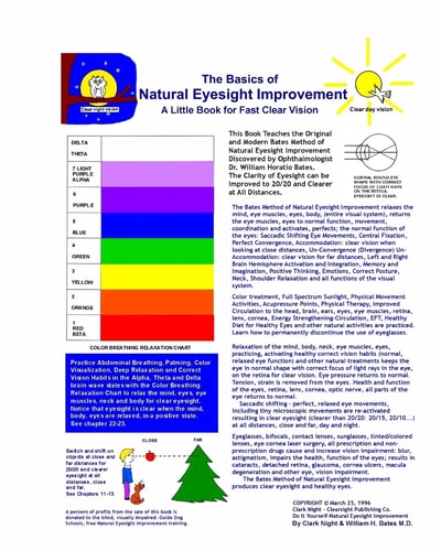 The Basics of Natural Eyesight Improvement - A Little Book For Fast Clear Vision & Better Eyesight Magazine E-Book (Black & White Edition)